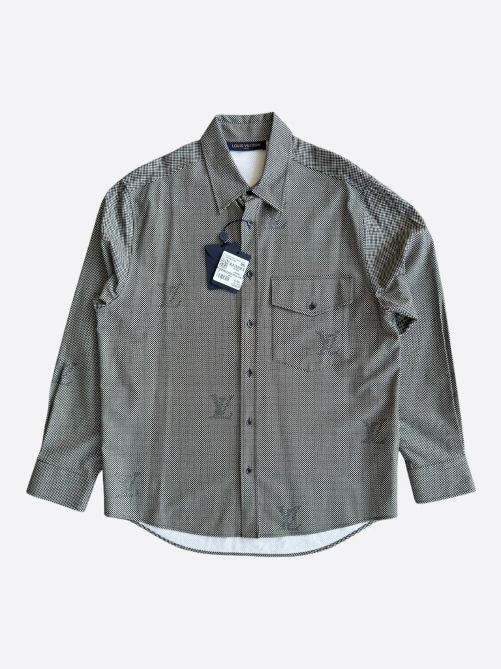 Louis Vuitton Nigo Mini Damier Logo Button Up Shirt